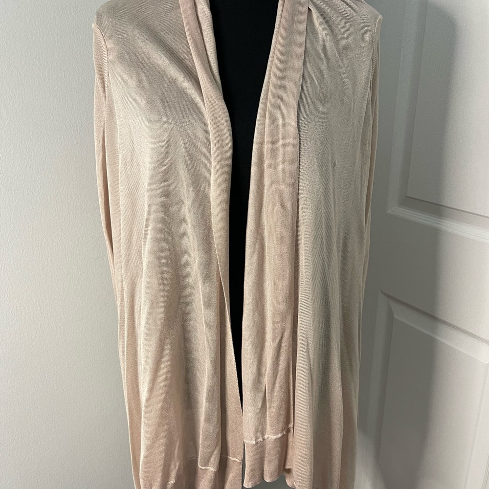 H&M l Silk Blend Open Front Cardigan l Size M/L l NWT l Poshmark - Picture 9 of 10